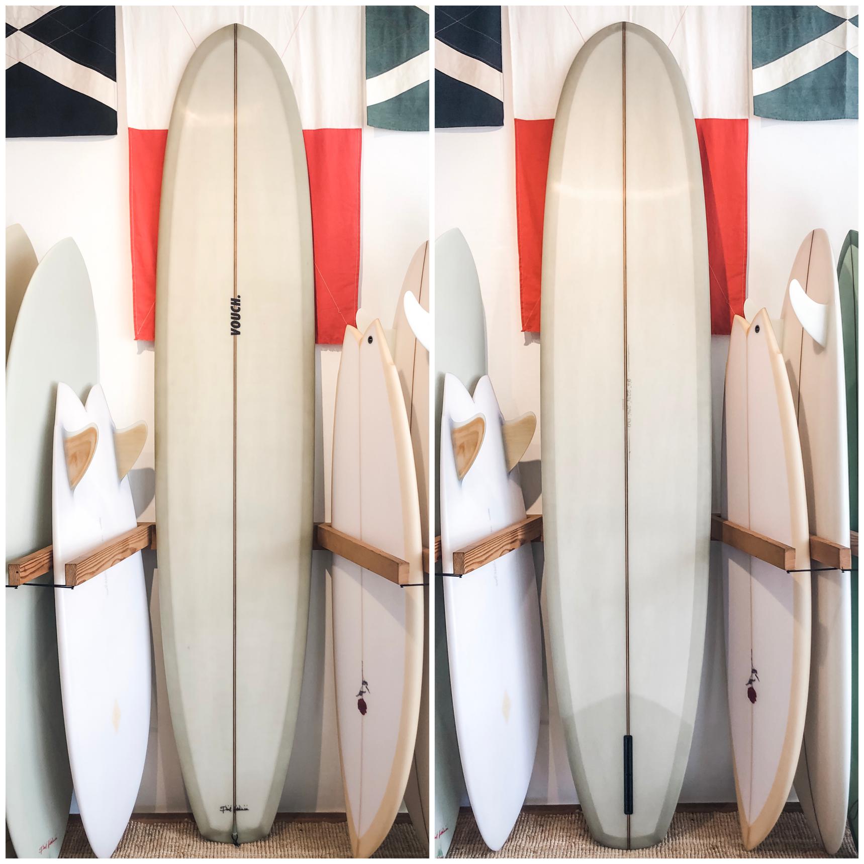 Vouch 9'4" Rolled Vee Noserider ~ Avocado-Keel Surf & Supply