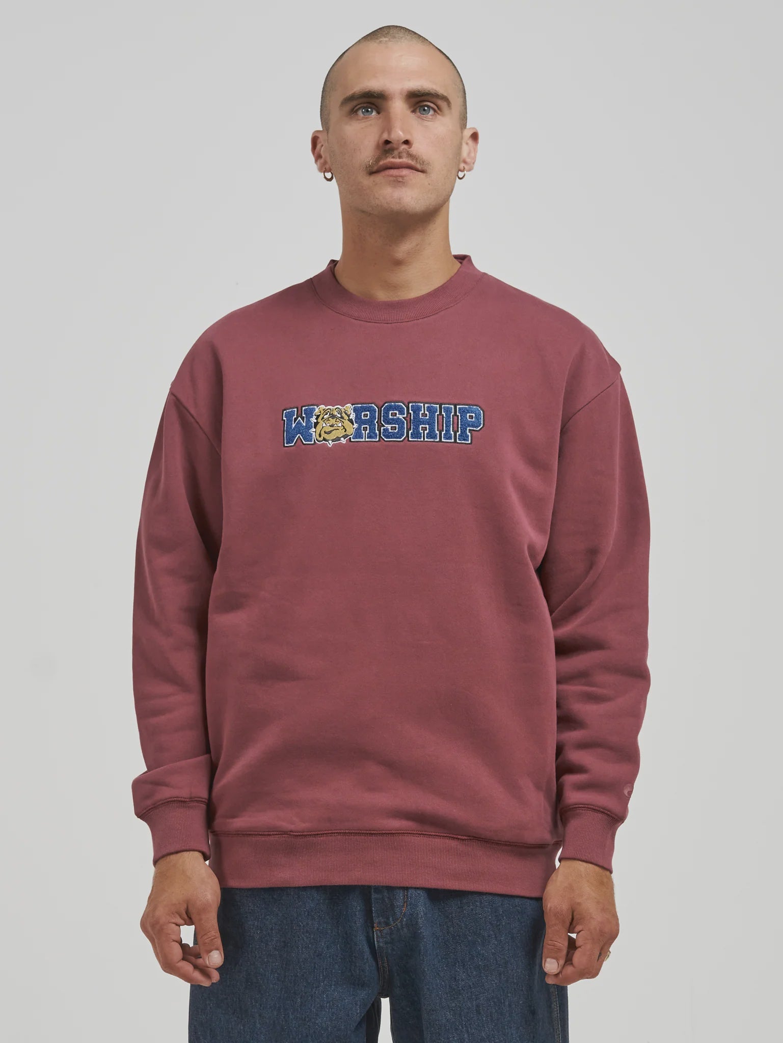 Dog Pound Crew Fleece - Wine