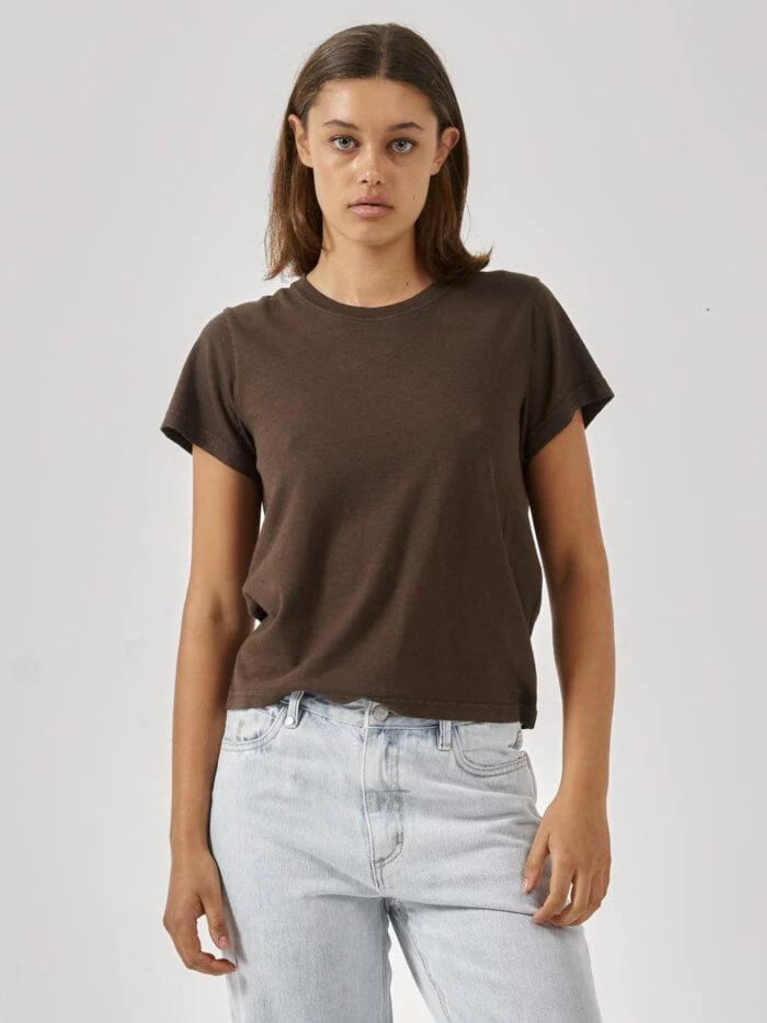 Thrills Hemp Everyday Tee Postal Brown