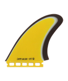 CAPTAIN FIN CO CHIPPA WILSON + NPJ TWIN ESP YELLOW - Keel Surf & Supply