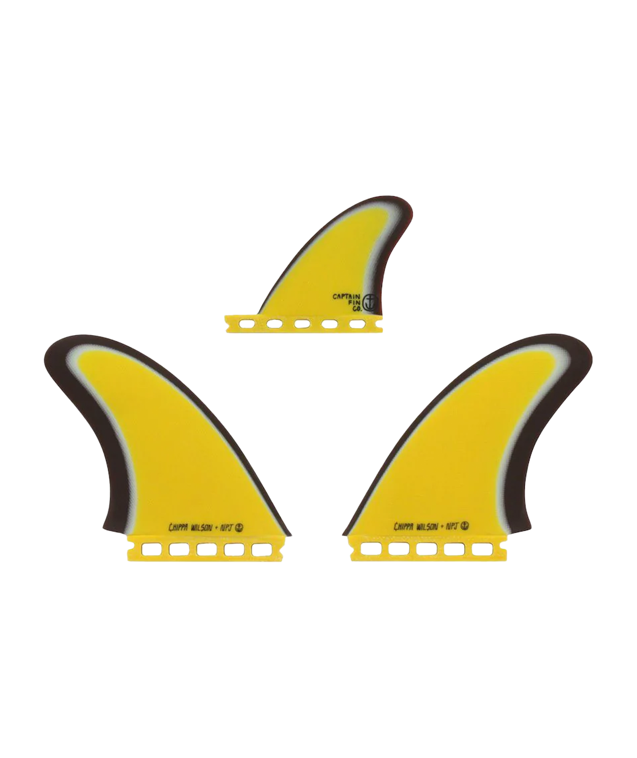 CAPTAIN FIN CO CHIPPA WILSON + NPJ TWIN ESP YELLOW - Keel Surf & Supply