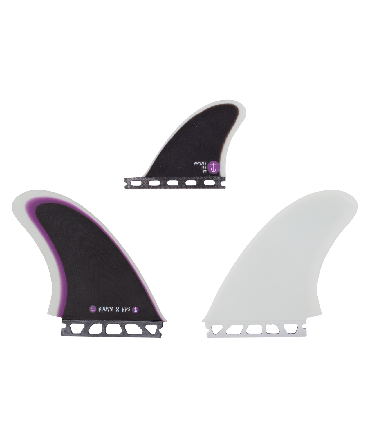CAPTAIN FIN CO CHIPPA + NPJ TWIN ESP PURPLE - Keel Surf & Supply
