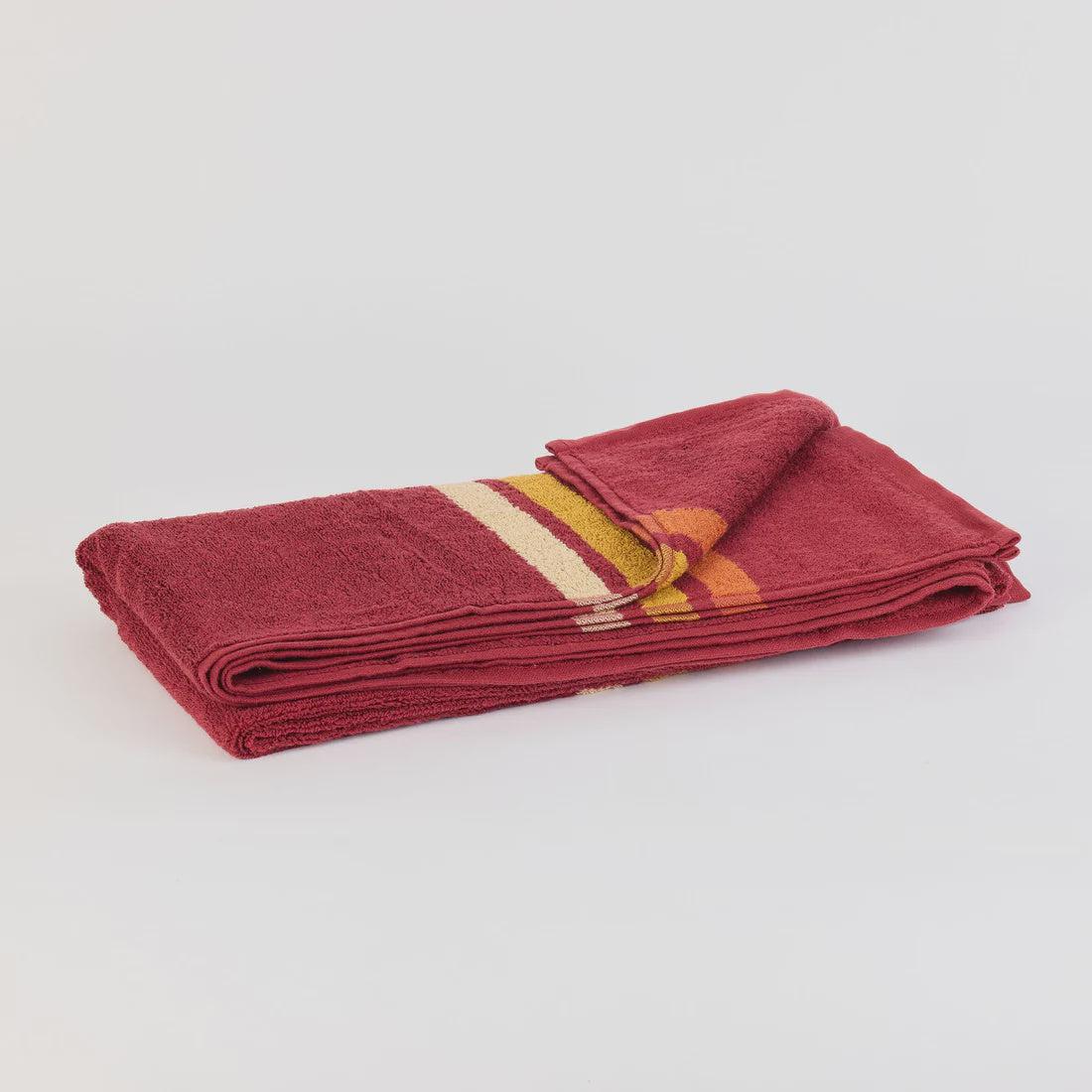 Layday Pontoon Towel ~ Merlot - Keel Surf & Supply